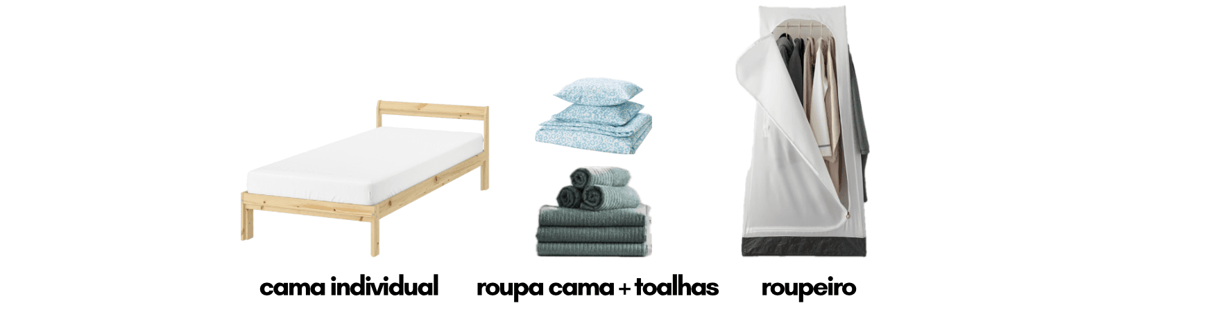 Mobilado Individual — itens incluídos