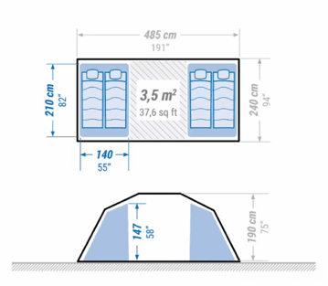 Planta — Tenda 4 Pessoas